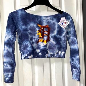*NWT* Tie dye Detroit crop top
